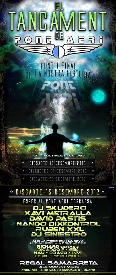 Cartel de Cierre · Especial Terrassa, 15.12.2012, Pont Aeri · Vallgorguina.