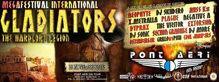 Cartel de Gladiators, 16.11.2013, Vallgorguina.